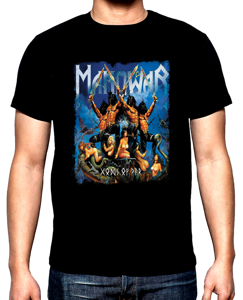 Тениски Manowar, Gods of war, мъжка тениска, 100% памук, S до 5XL